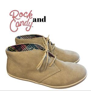 Rock + Candy by Zigi Ginger Snap Women's Canvas Ankle Boots Booties 7